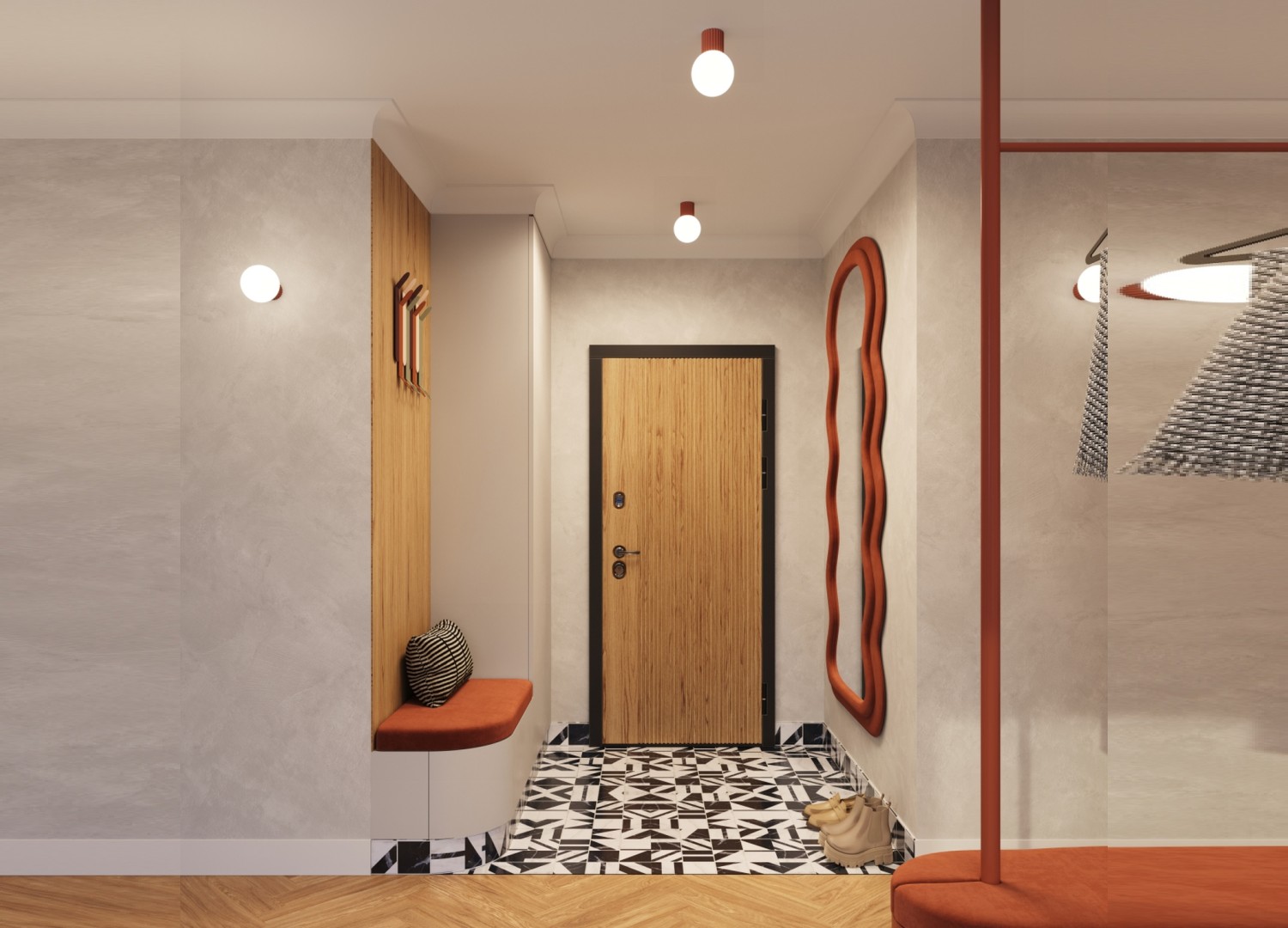 Applique murale HALO ocre rouge IP44 – vue complémentaire 12
