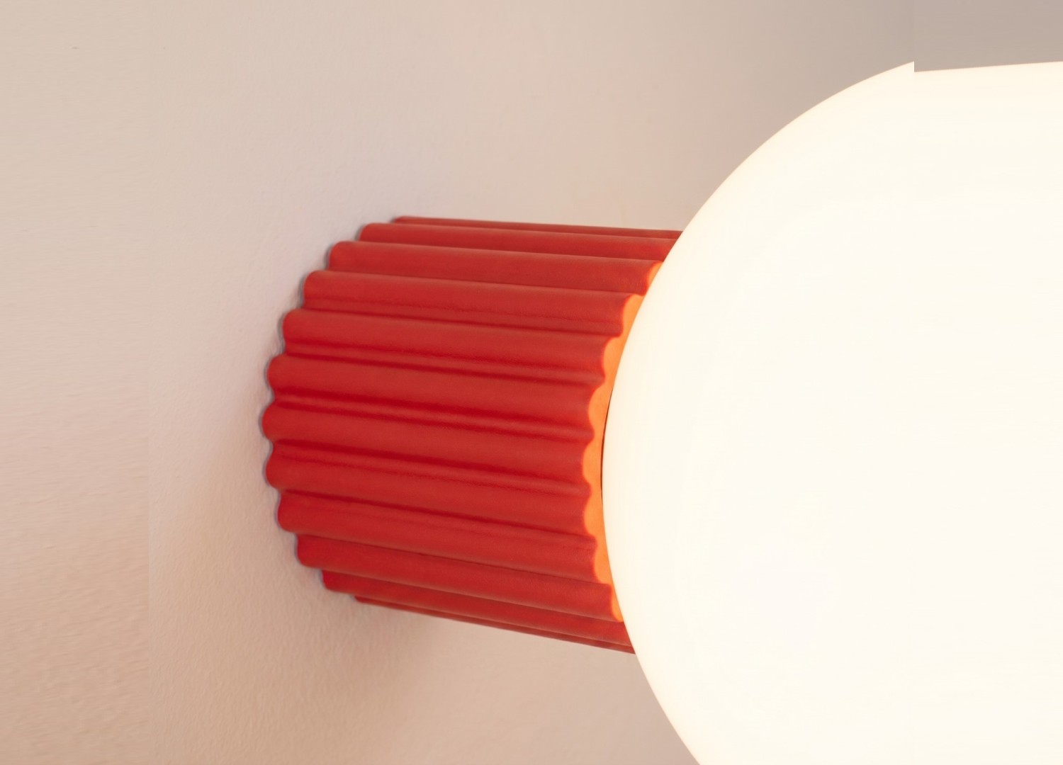 Applique murale HALO rouge IP44 – vue complémentaire 4