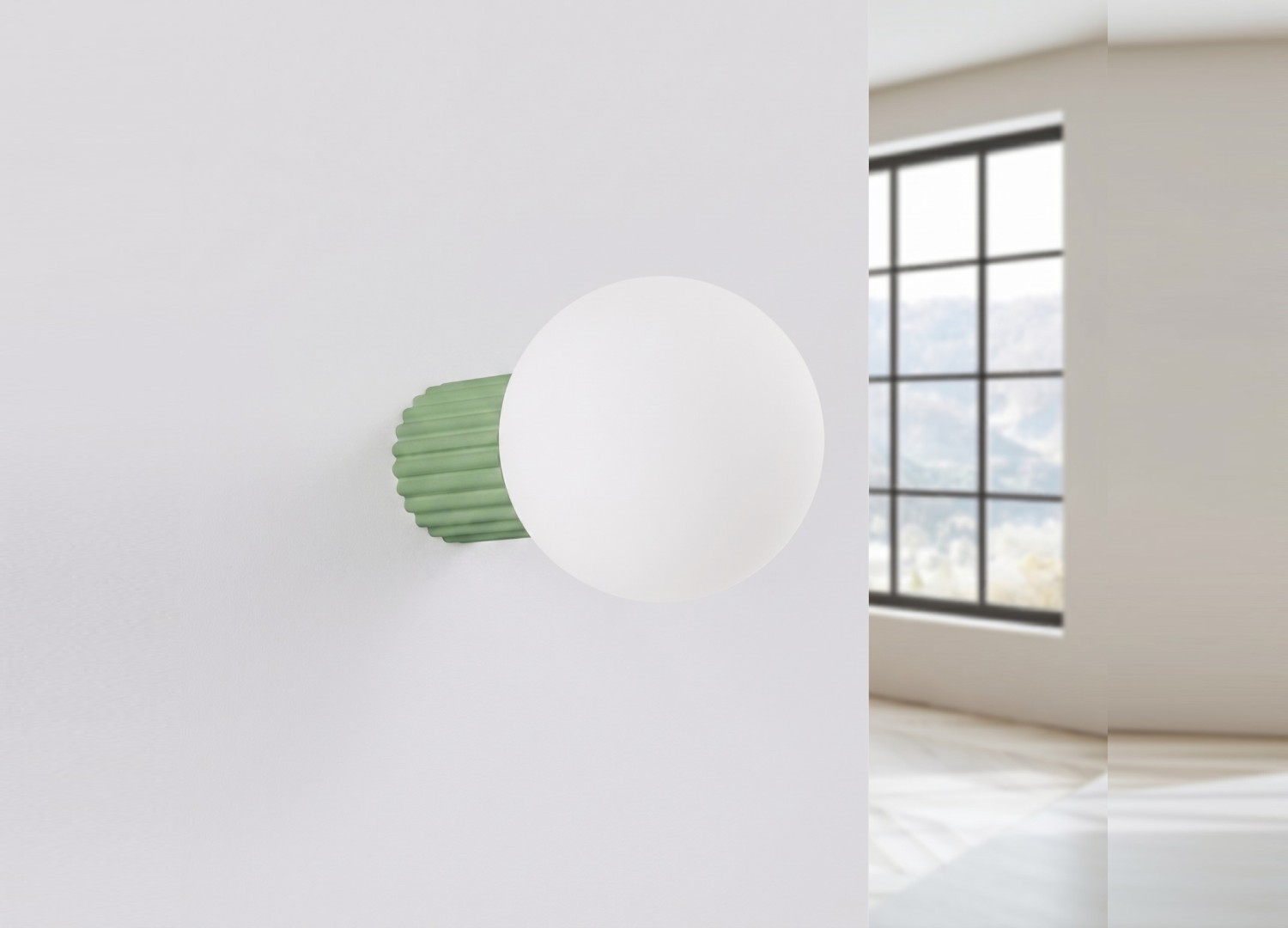 Applique murale HALO sauge IP44 – vue complémentaire 2