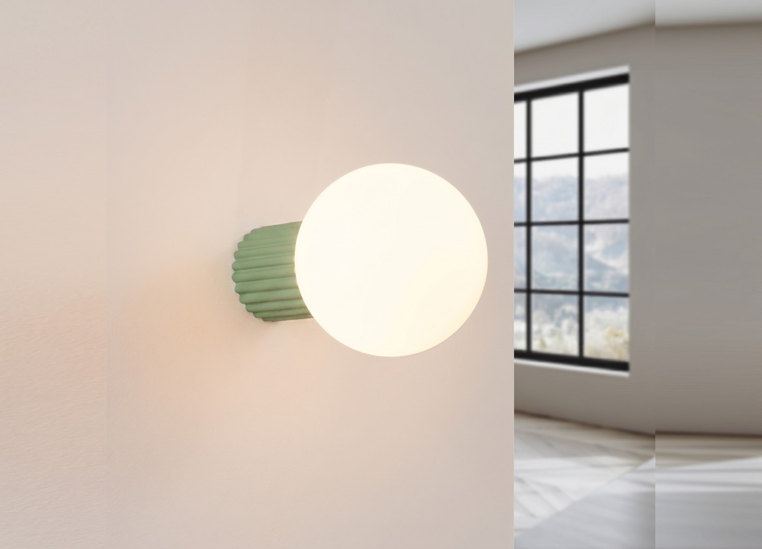 Applique murale HALO sauge IP44 – vue complémentaire 3
