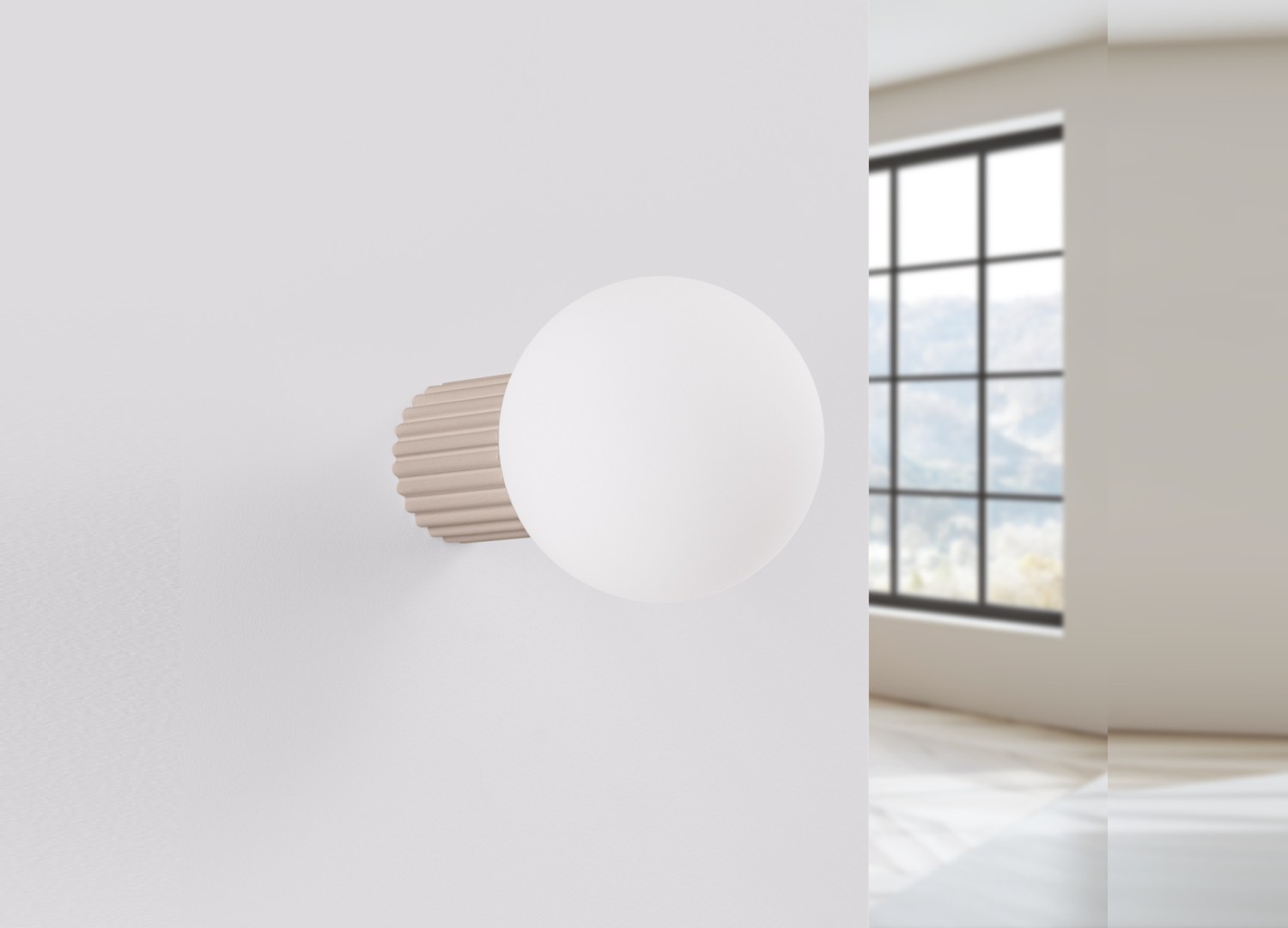 Applique murale HALO taupe IP44 – vue complémentaire 2