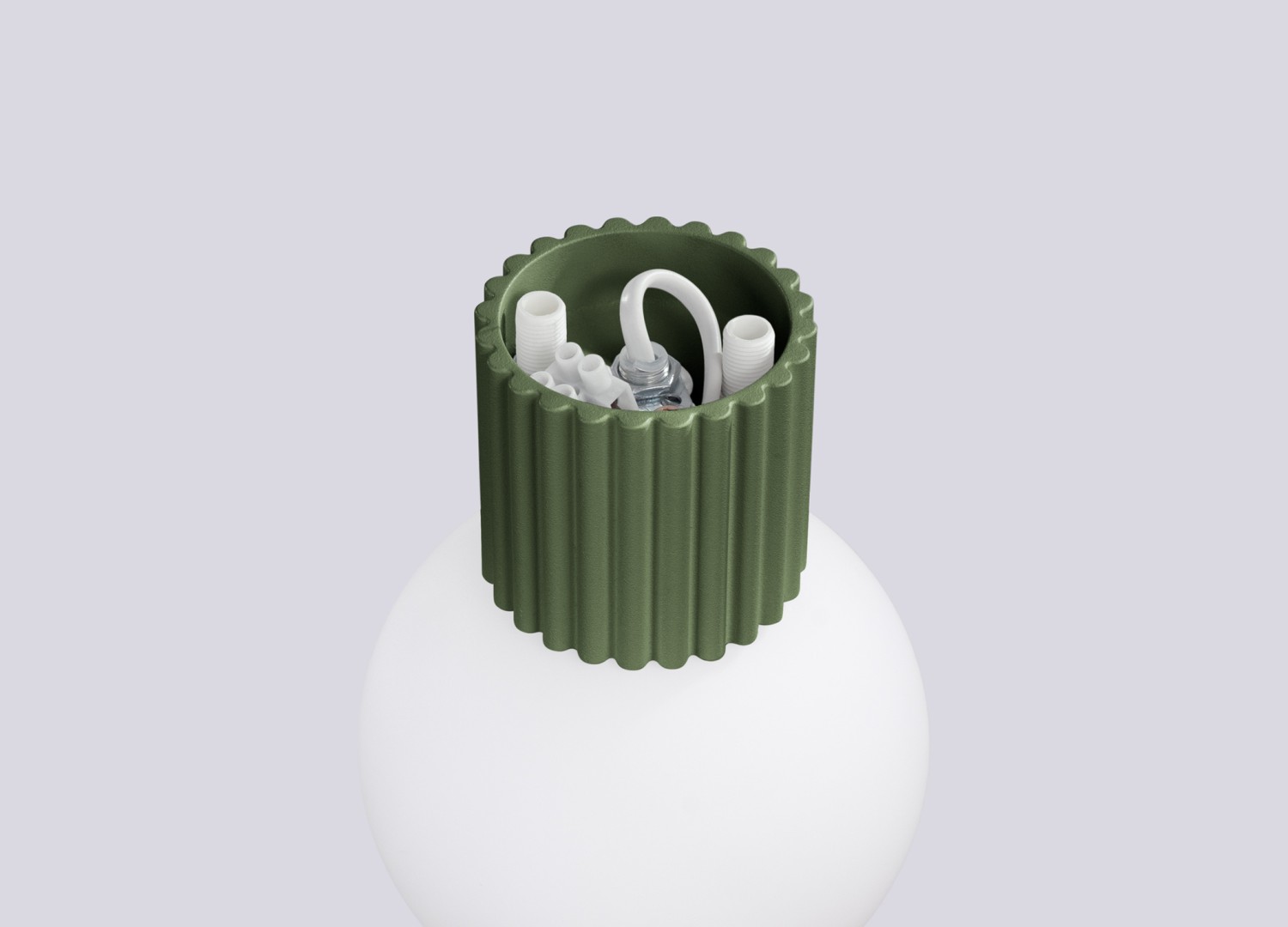 Applique murale HALO vert olive IP44 – vue complémentaire 7