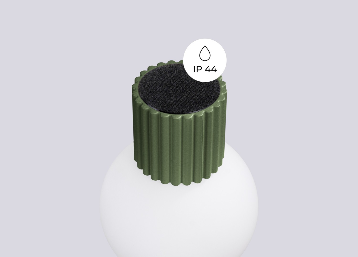 Applique murale HALO vert olive IP44 – vue complémentaire 8