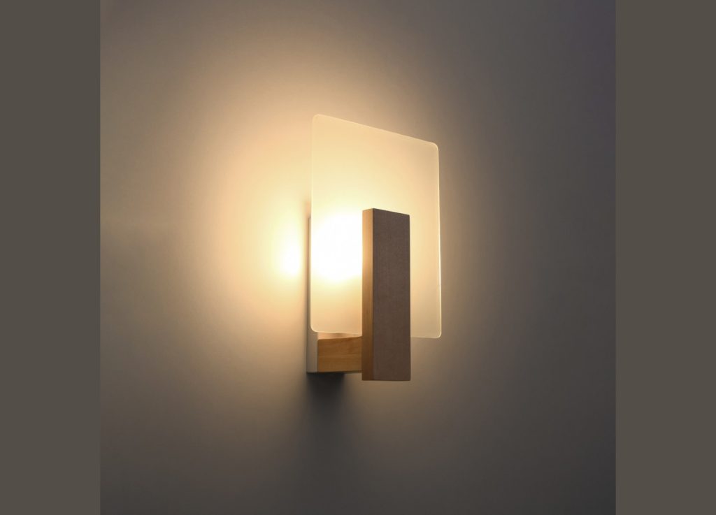 Applique murale LAPPO en bois naturel et verre – vue complémentaire 3