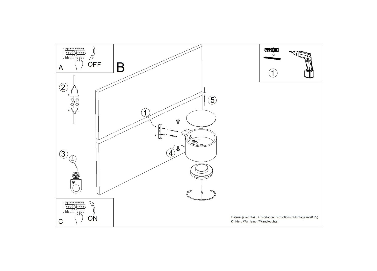 Applique murale MODO 1 beige GX53 – vue complémentaire 8