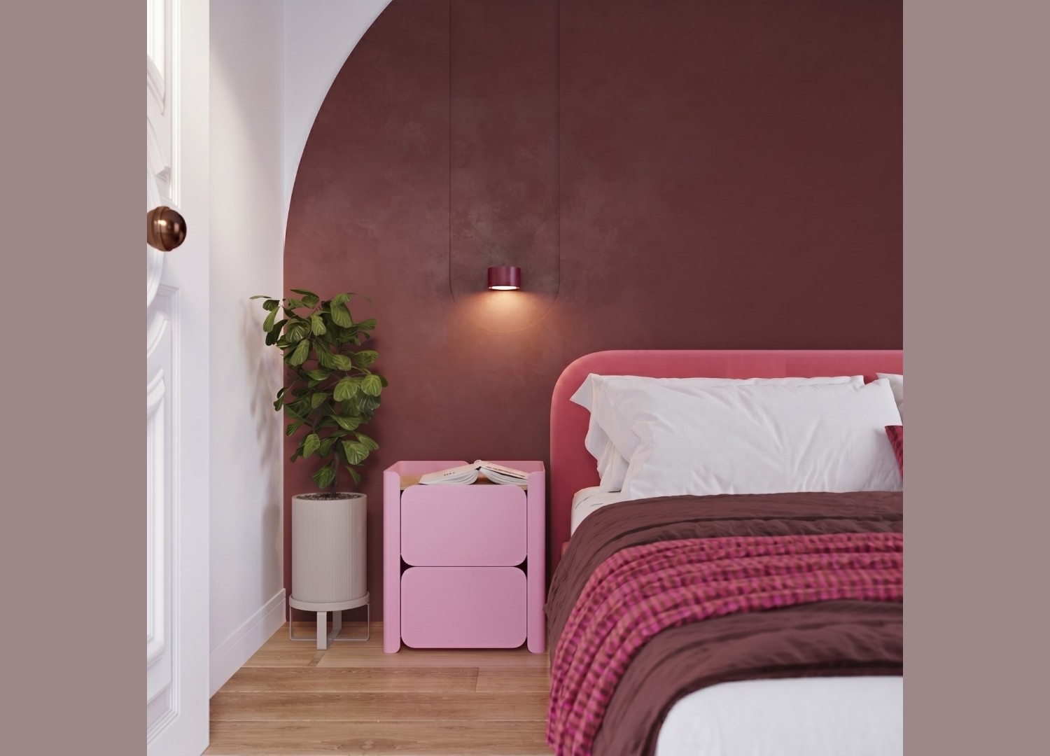 Applique murale MODO 1 bordeaux GX53 – vue complémentaire 9
