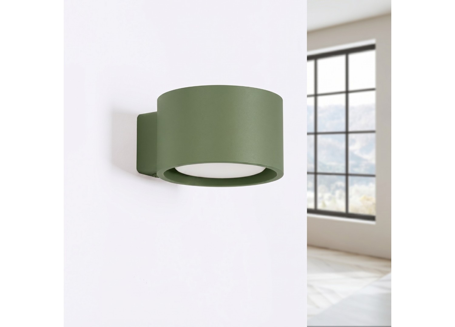 Applique murale MODO 1 vert olive GX53 – vue complémentaire 2
