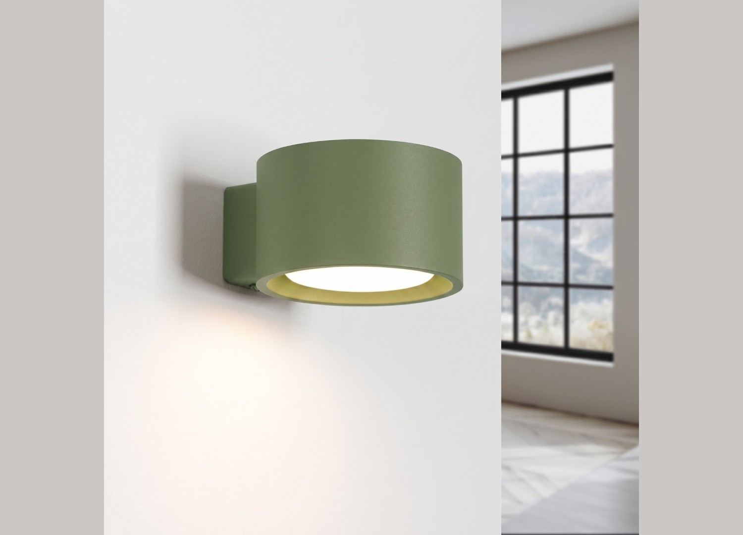 Applique murale MODO 1 vert olive GX53 – vue complémentaire 3