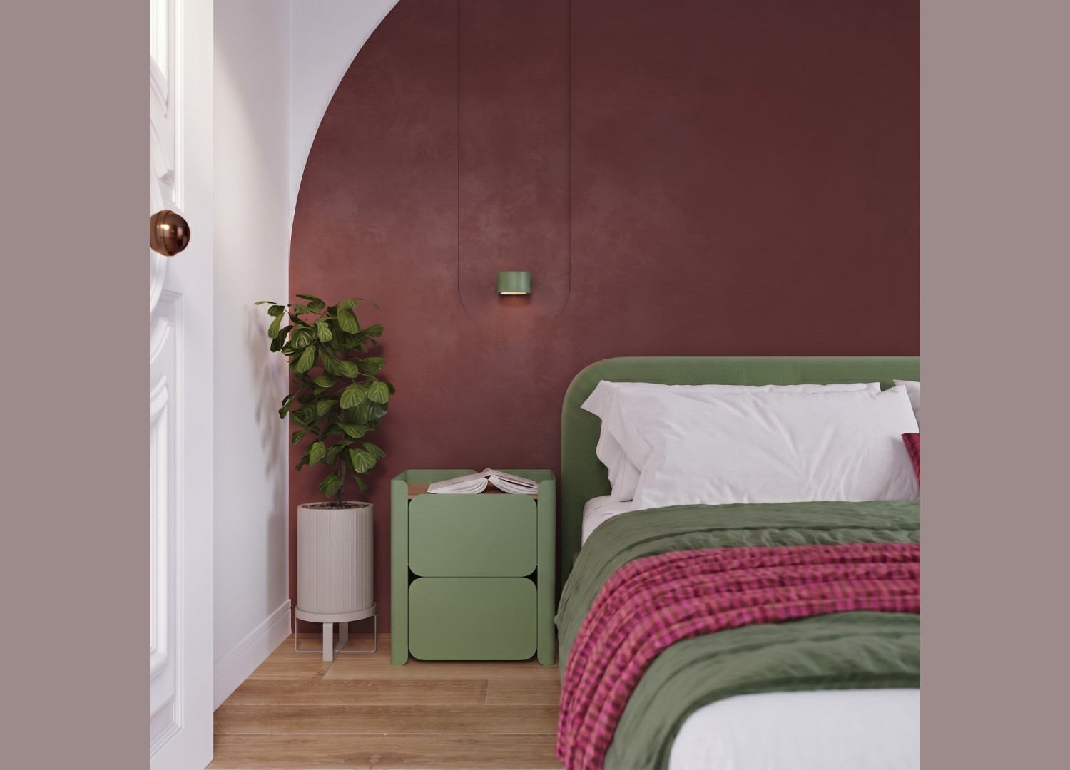 Applique murale MODO 1 vert olive GX53 – vue complémentaire 9