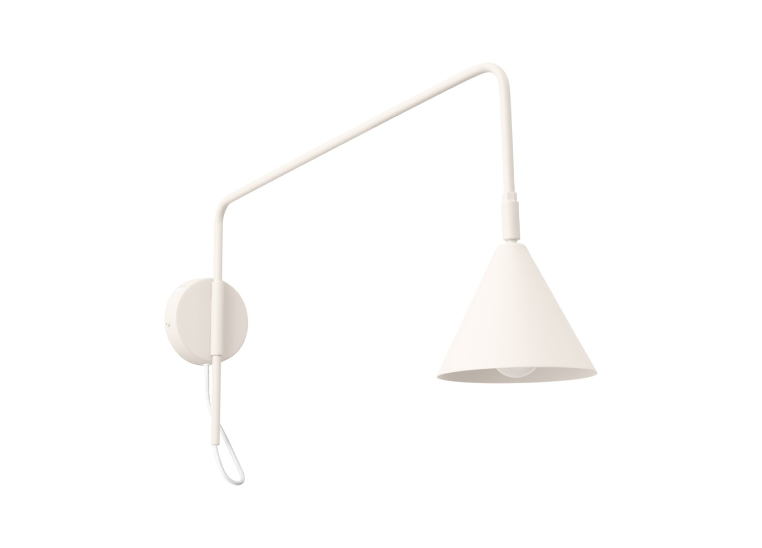 Applique murale NOX 1 beige avec interrupteur