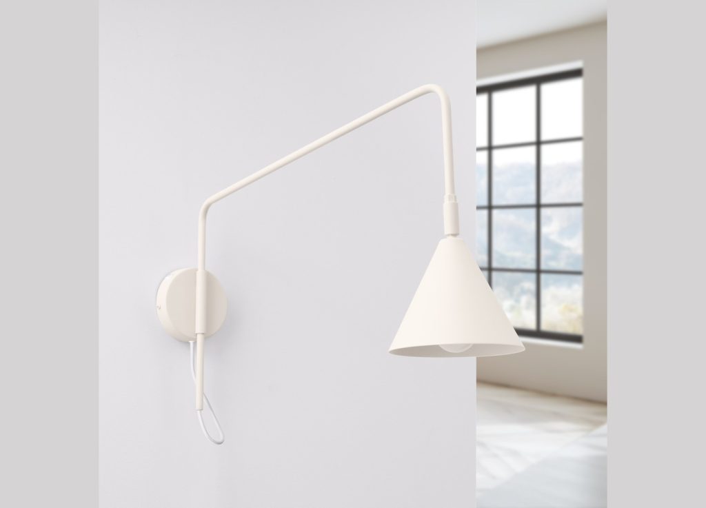 Applique murale NOX 1 beige avec interrupteur