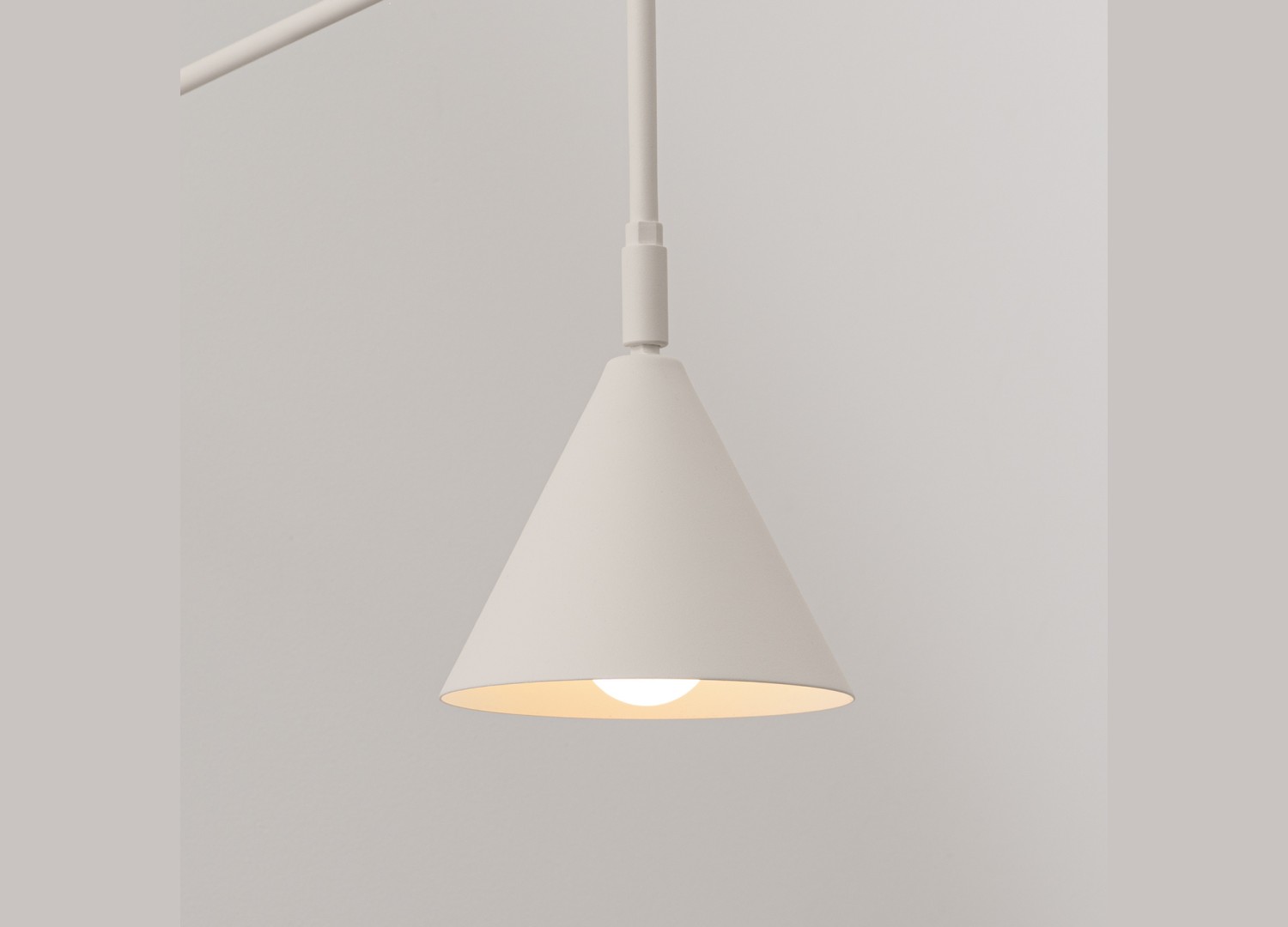 Applique murale NOX 1 beige avec interrupteur – vue complémentaire 4