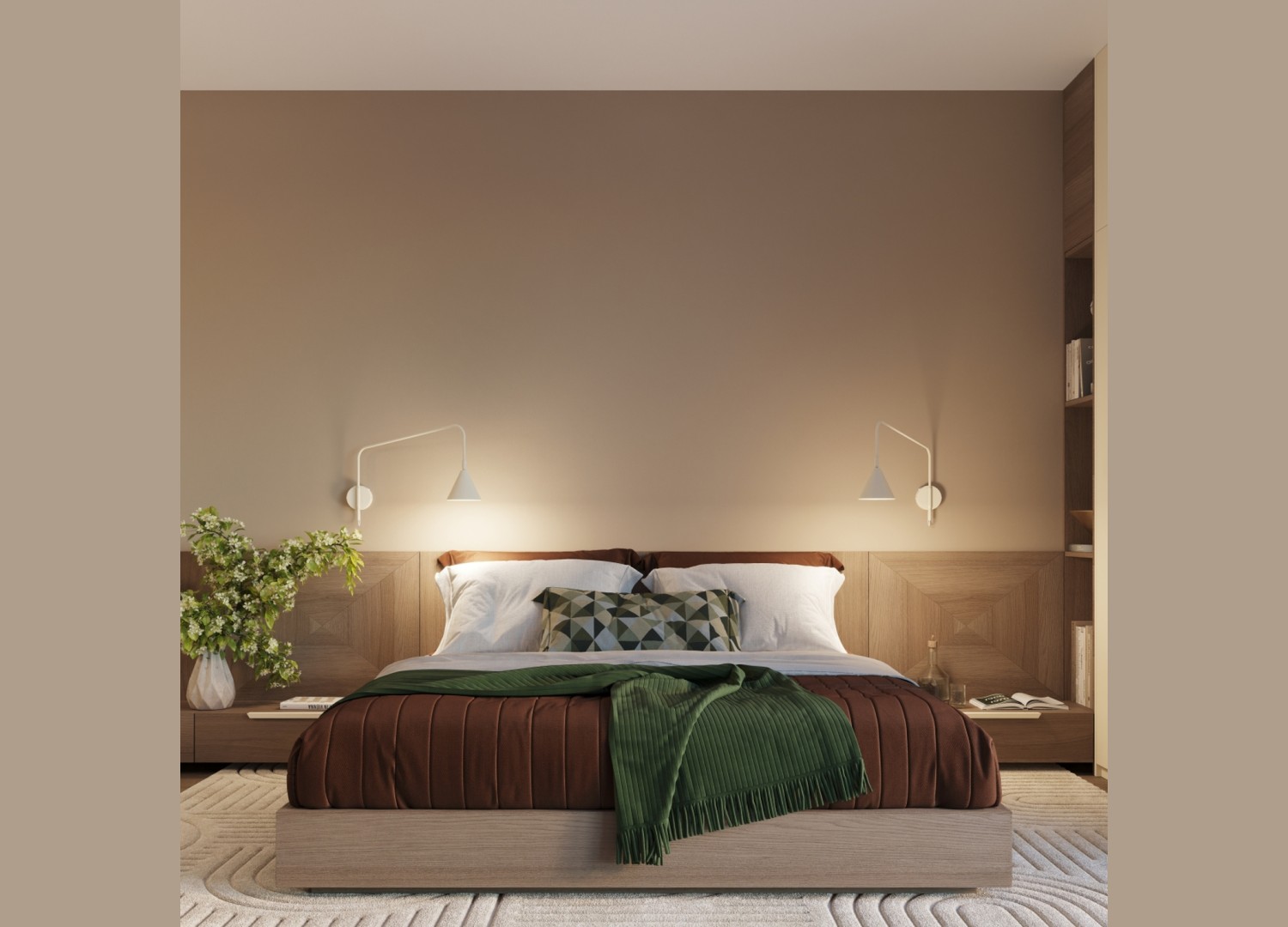 Applique murale NOX 1 beige avec interrupteur – vue complémentaire 12