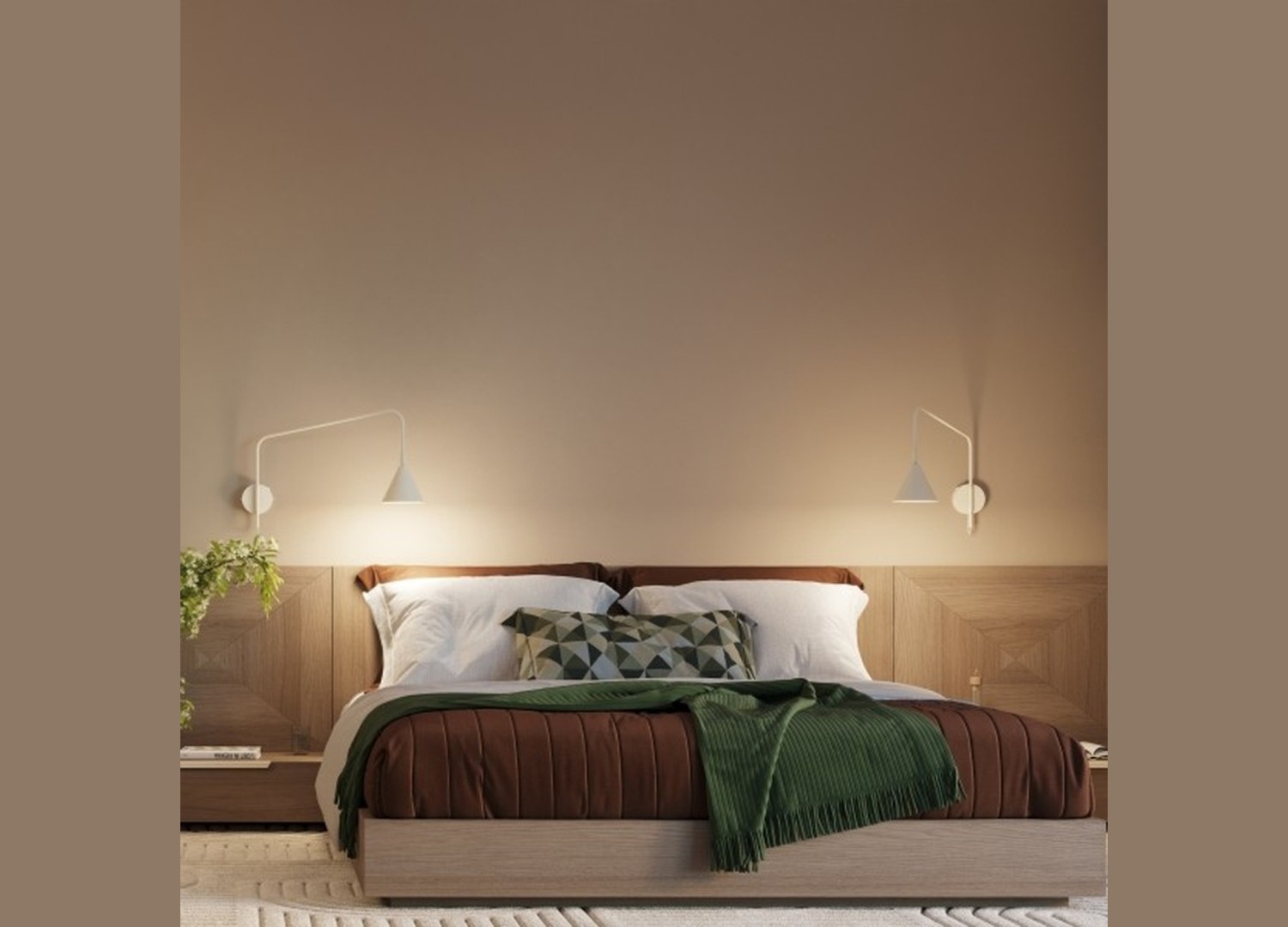 Applique murale NOX 1 beige avec interrupteur – vue complémentaire 15