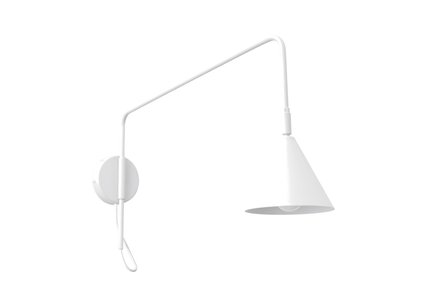 Applique murale NOX 1 blanc avec interrupteur