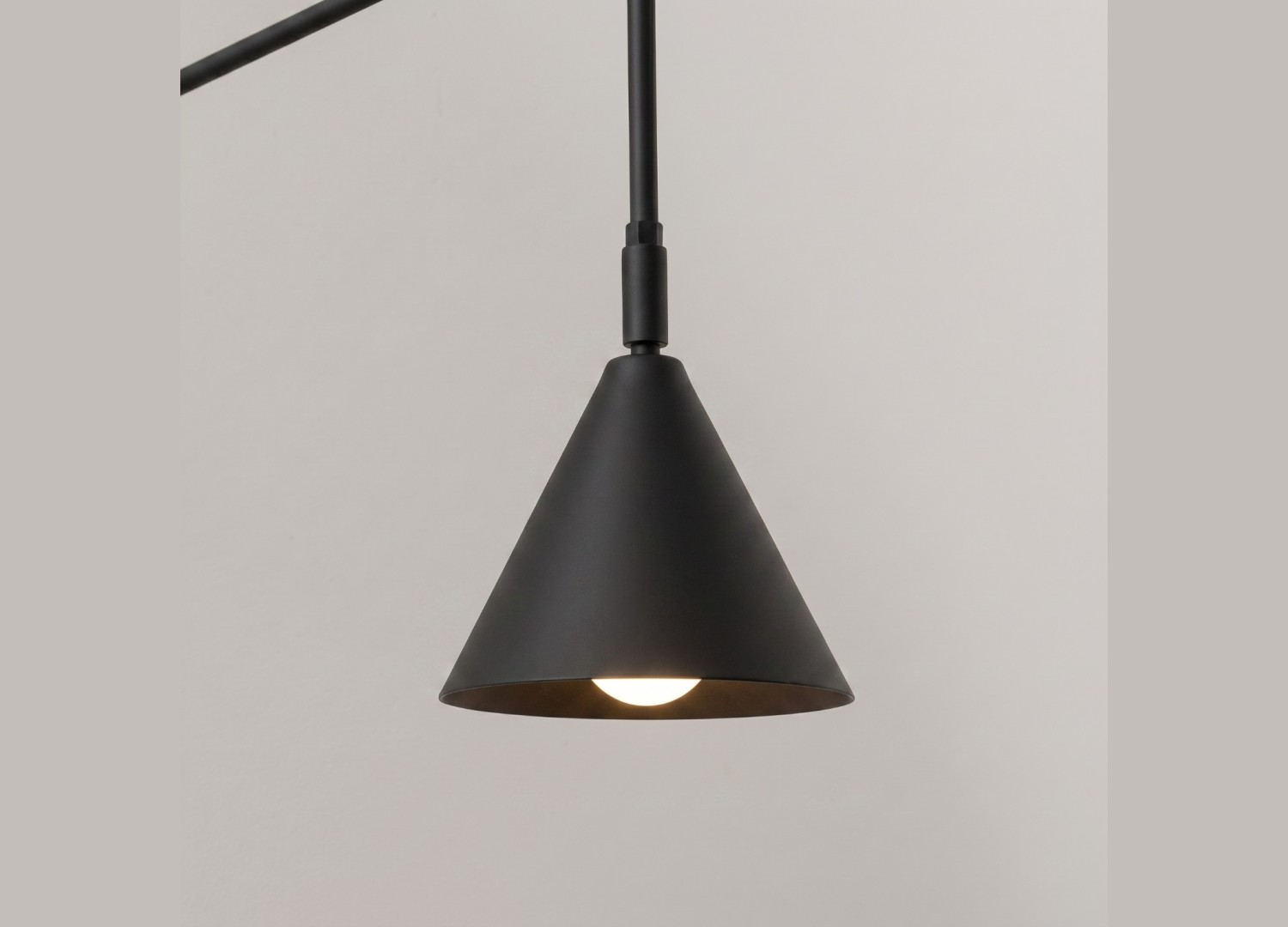 Applique murale NOX 1 noir avec interrupteur – vue complémentaire 4