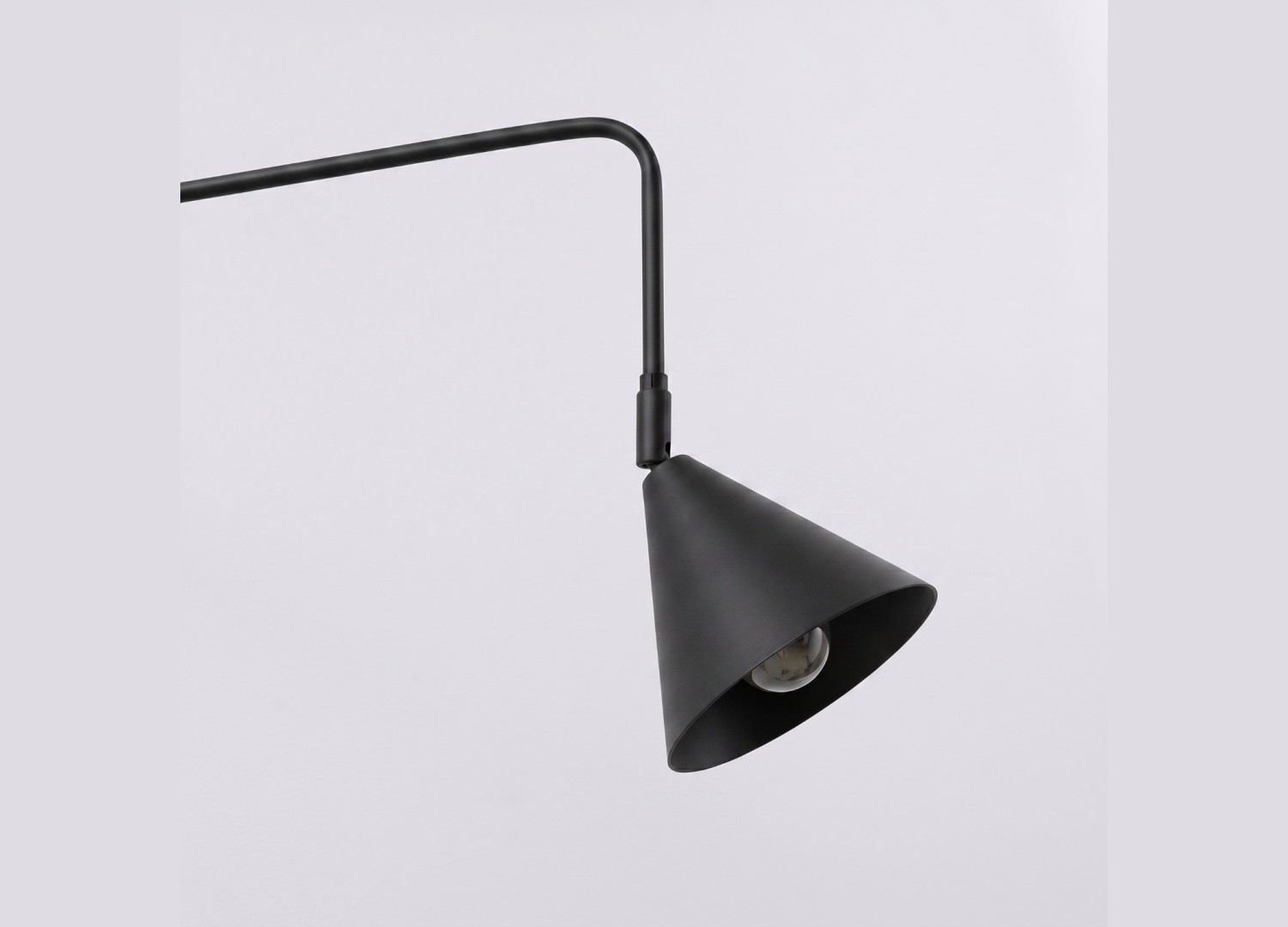 Applique murale NOX 1 noir avec interrupteur – vue complémentaire 5