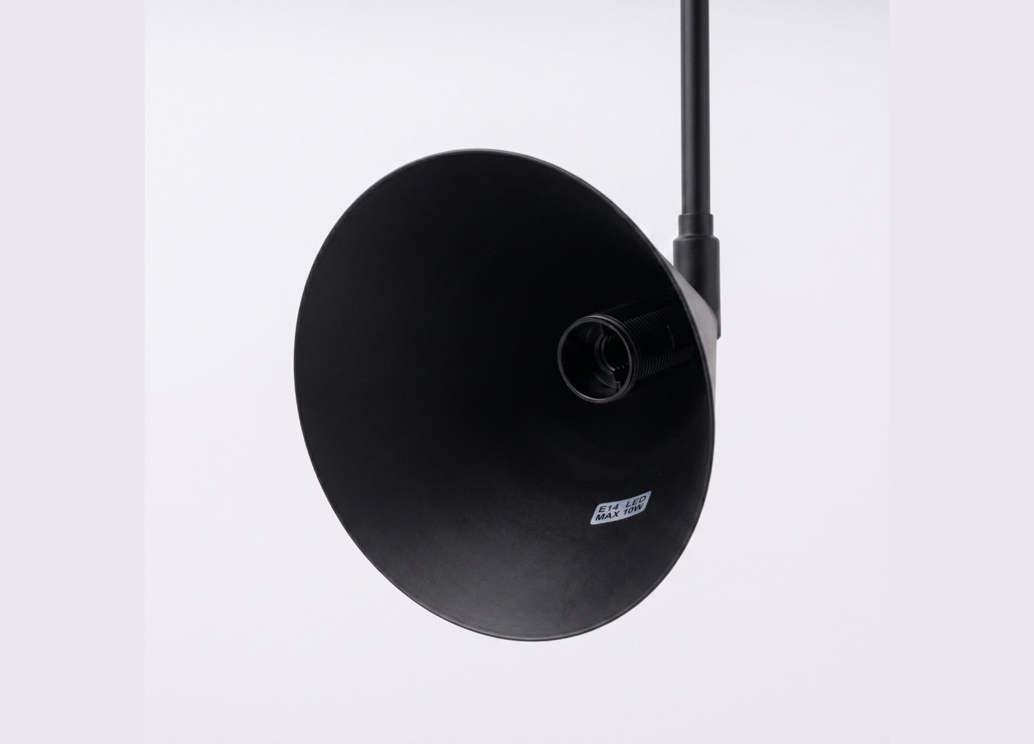 Applique murale NOX 1 noir avec interrupteur – vue complémentaire 8