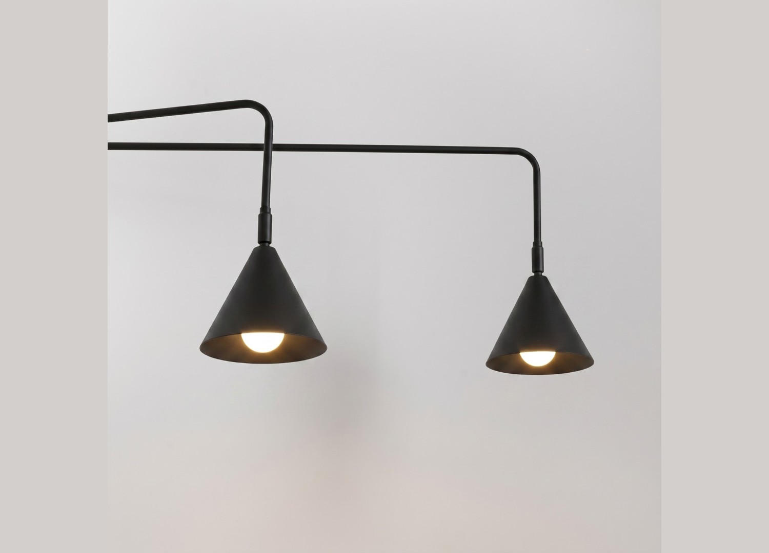 Applique murale NOX 2 noir avec interrupteur – vue complémentaire 4