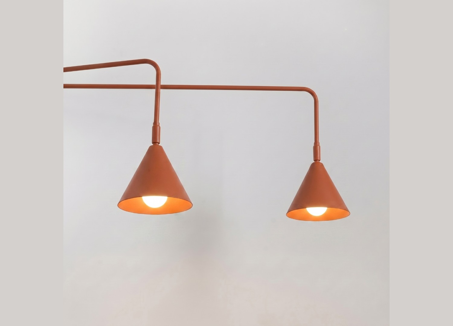 Applique murale NOX 2 ocre rouge avec interrupteur – vue complémentaire 4