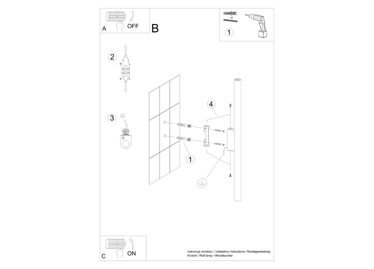 Applique murale PASTELO 2 rose – vue complémentaire 6