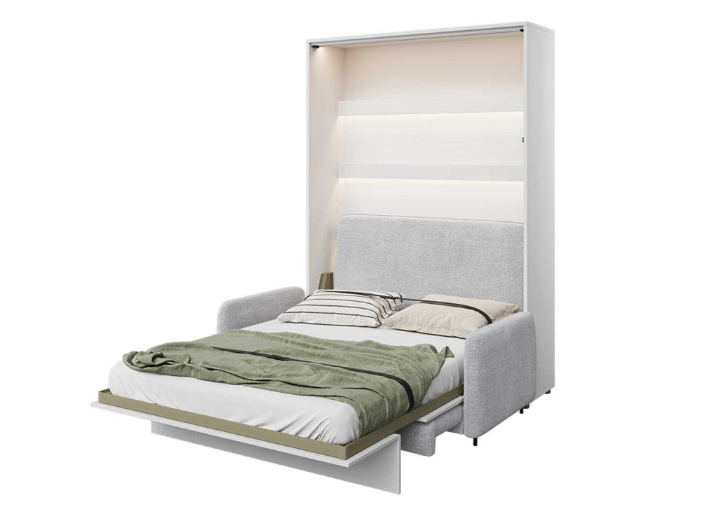 Appui-tête gris rembourré pour lit vertical 140 Bed Concept