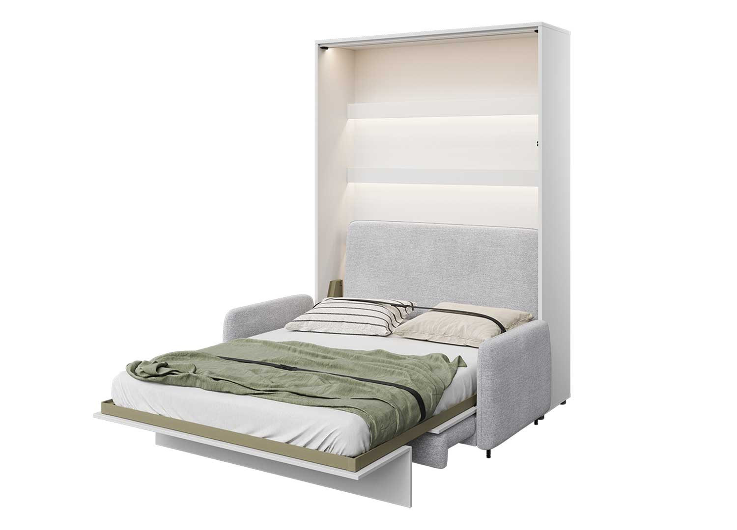 Appui-tête gris rembourré pour lit vertical 140 Bed Concept