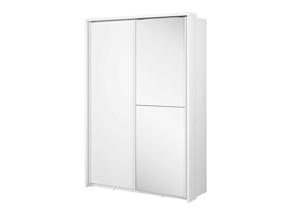Armoire à portes coulissantes blanche