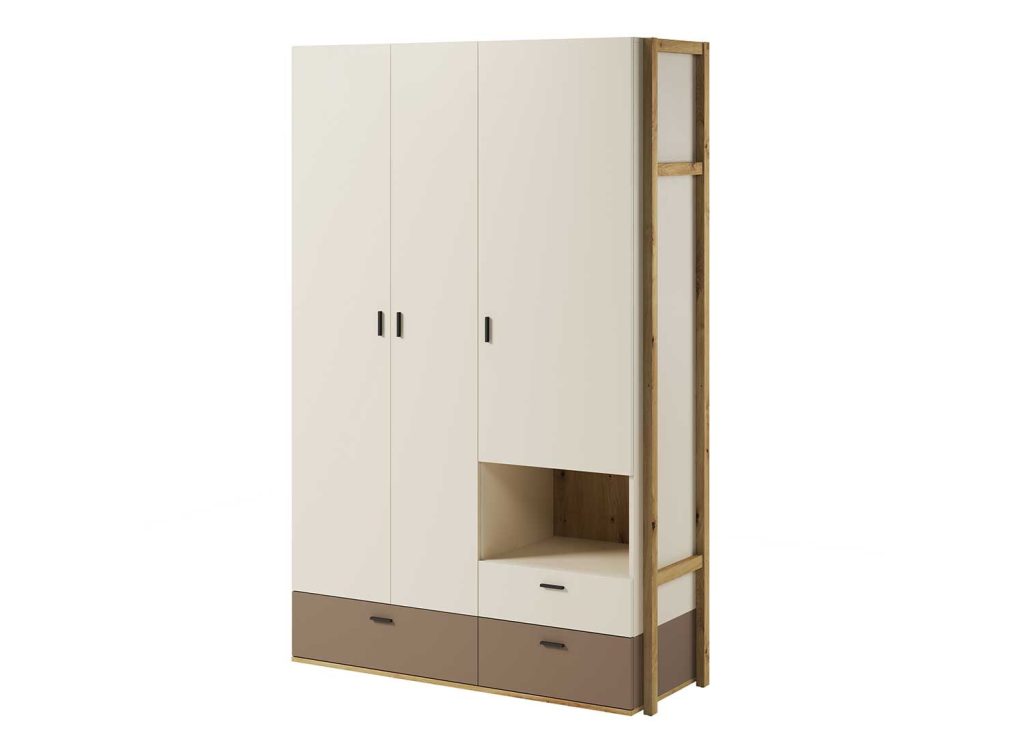 Armoire chambre enfant avec rangement 135 cm