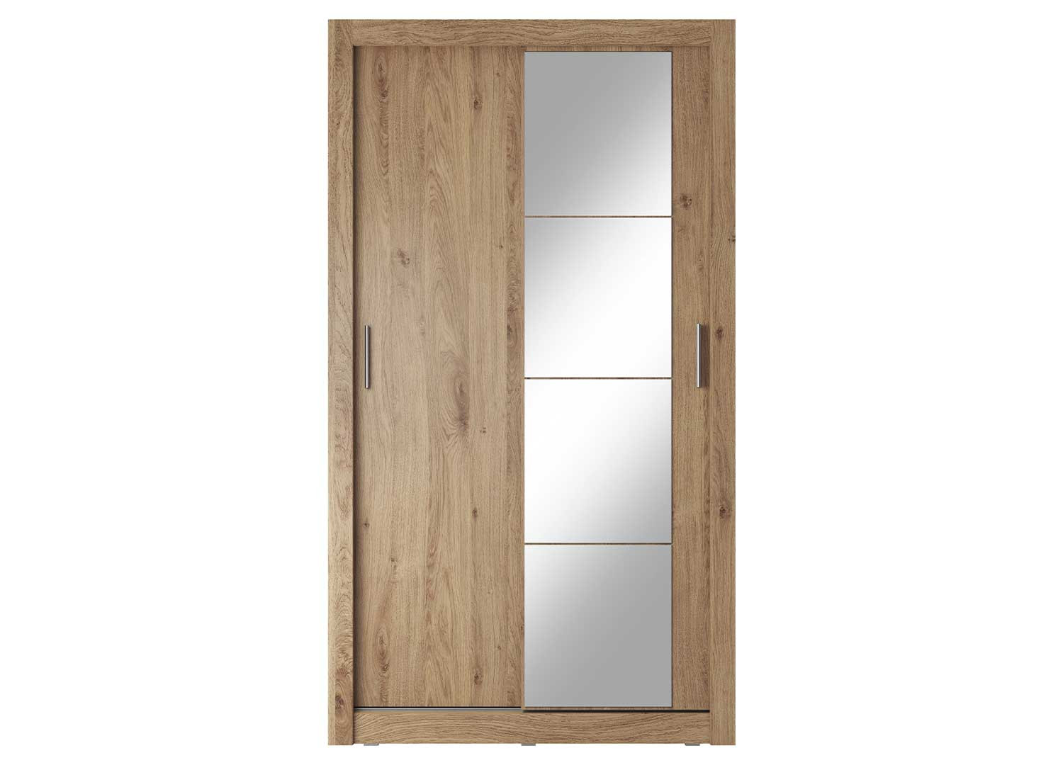 Armoire chêne shetland 2 portes coulissantes 120 cm