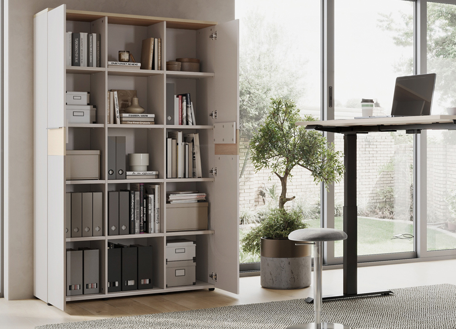 Armoire de bureau 2 portes 197 cm Oviedo