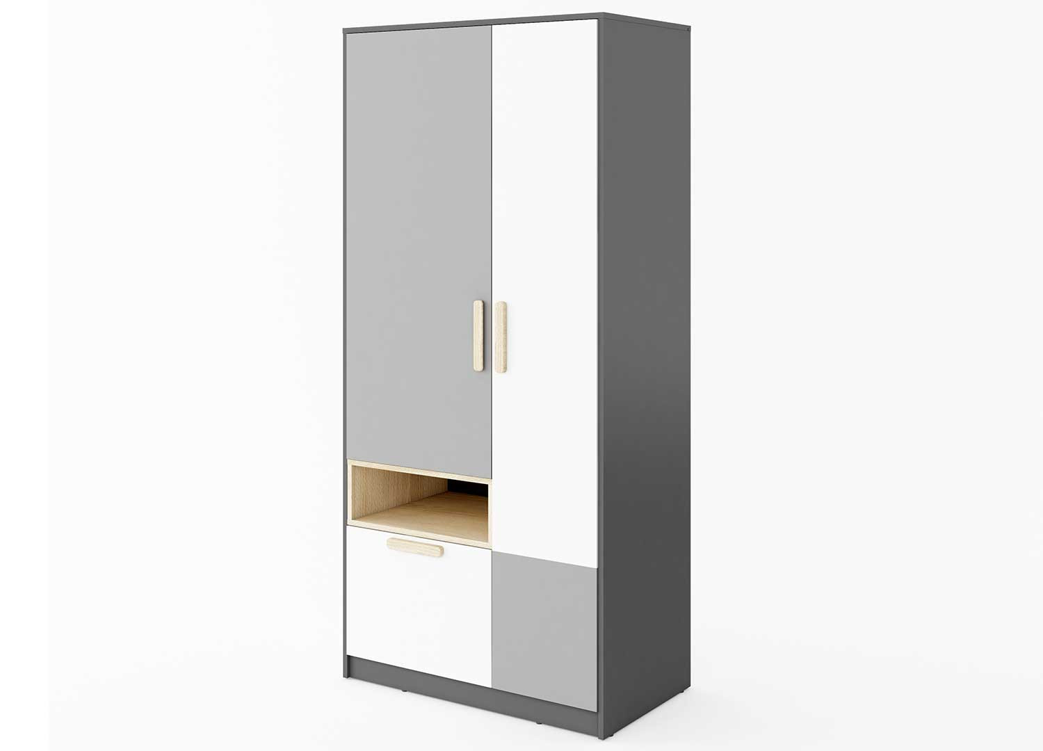 Armoire moderne de 2 portes et 1 tiroir