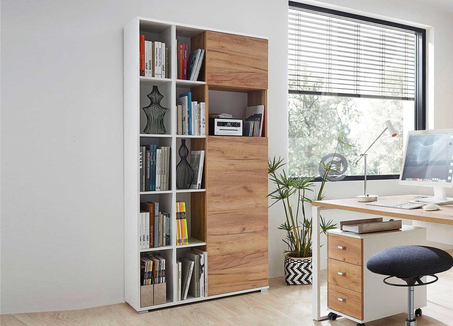 Armoire rangement bureau 15 compartiments