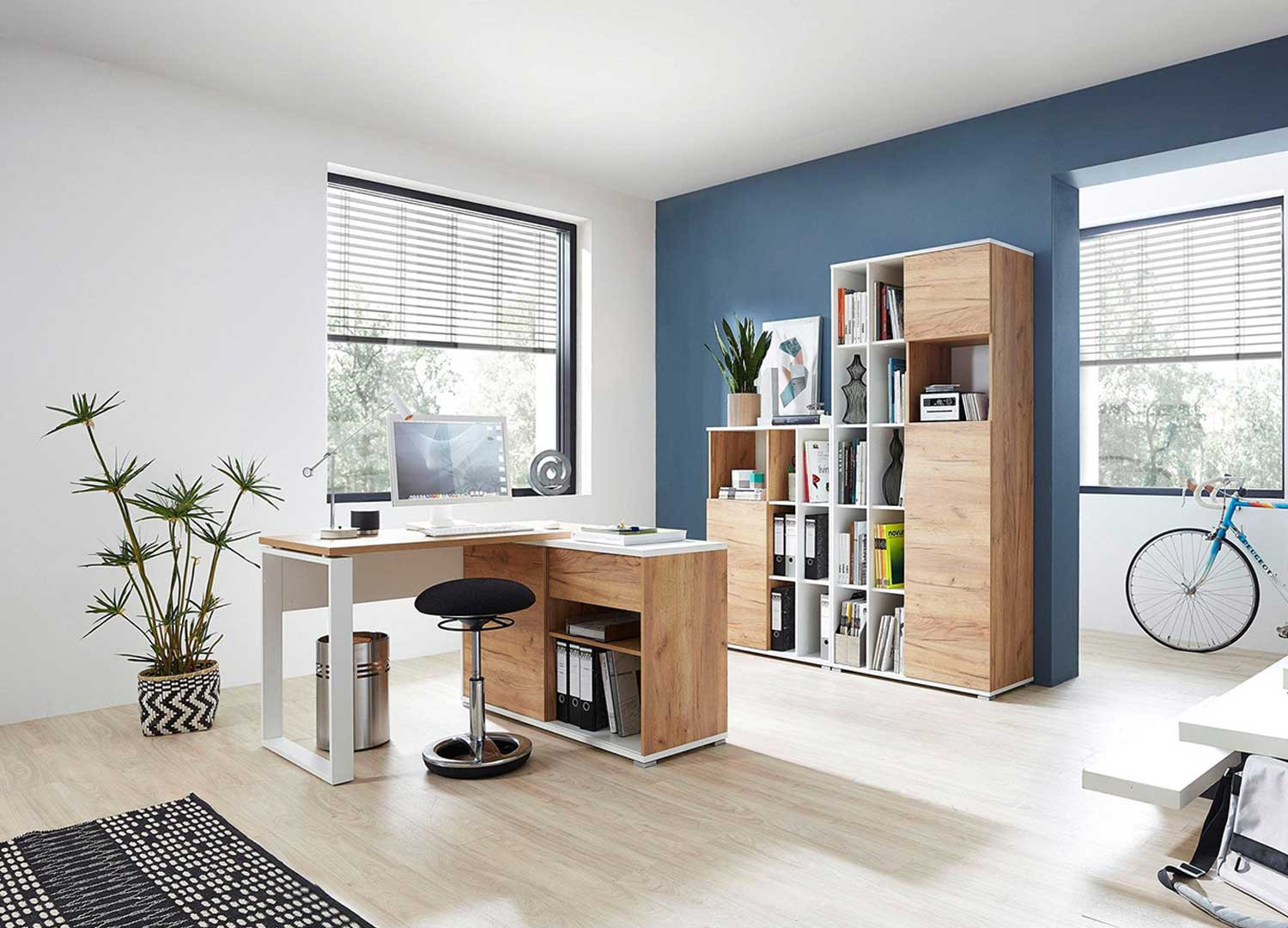 Armoire rangement bureau 15 compartiments