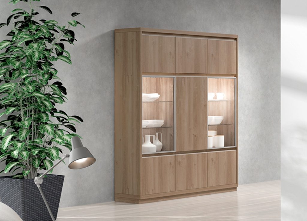 Bahut haut contemporain en bois ADEN 2921