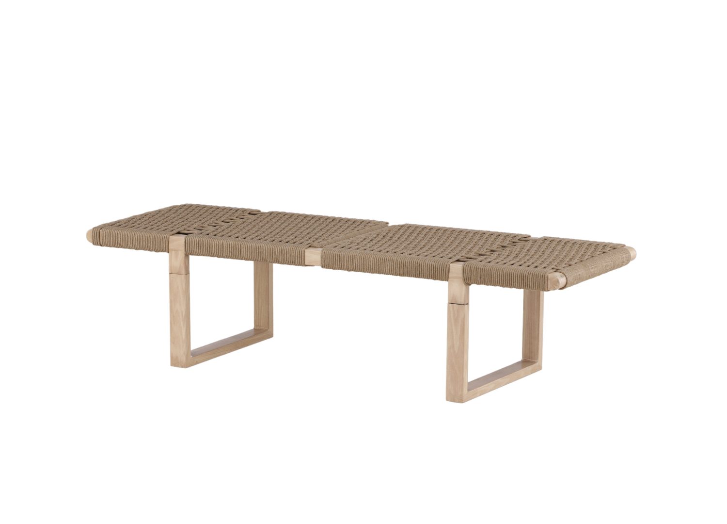 Banc de salle à manger Ängön cordage naturel 140 cm vu sous un autre angle