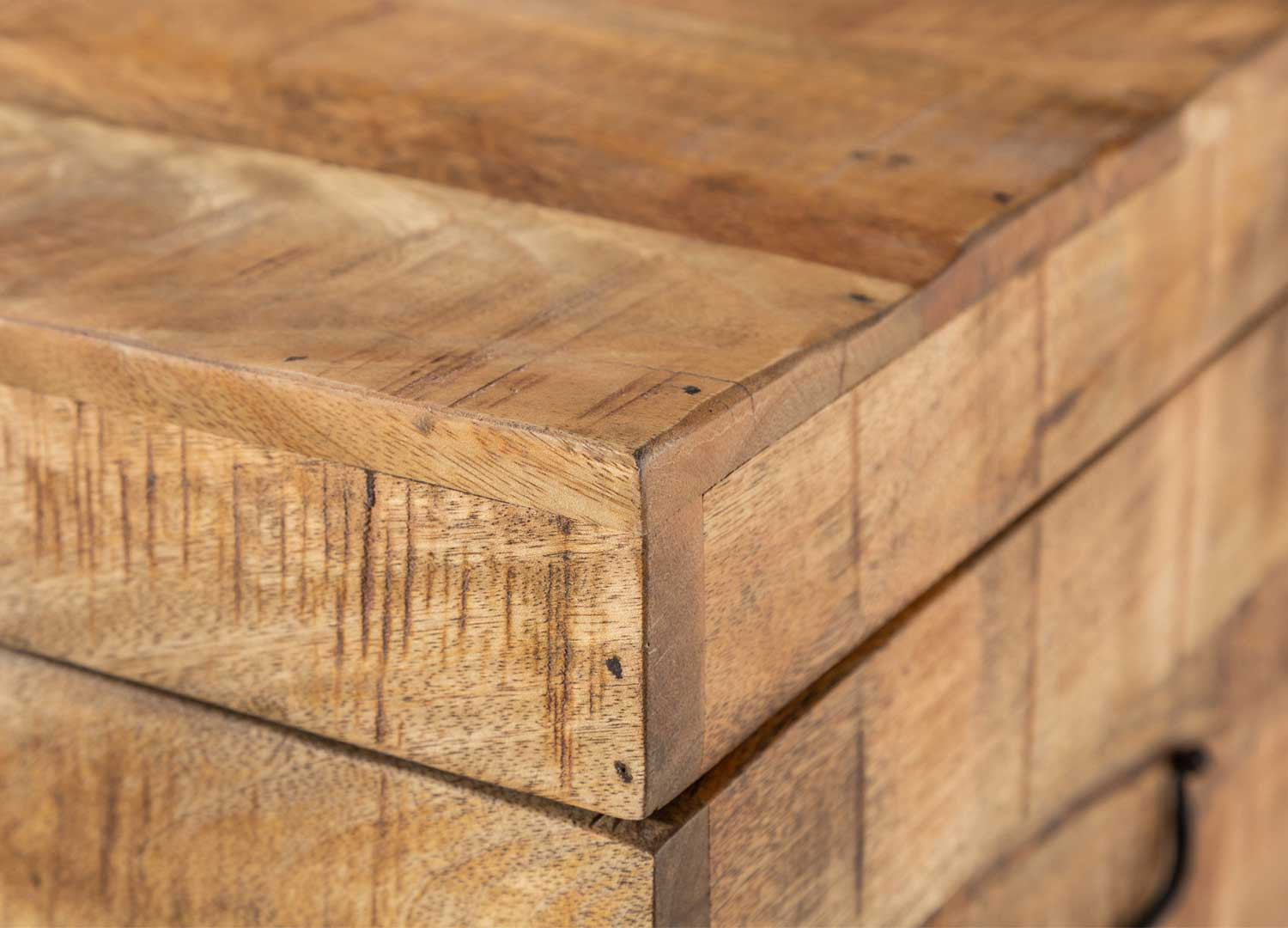 Banc coffre 115 cm en bois de manguier