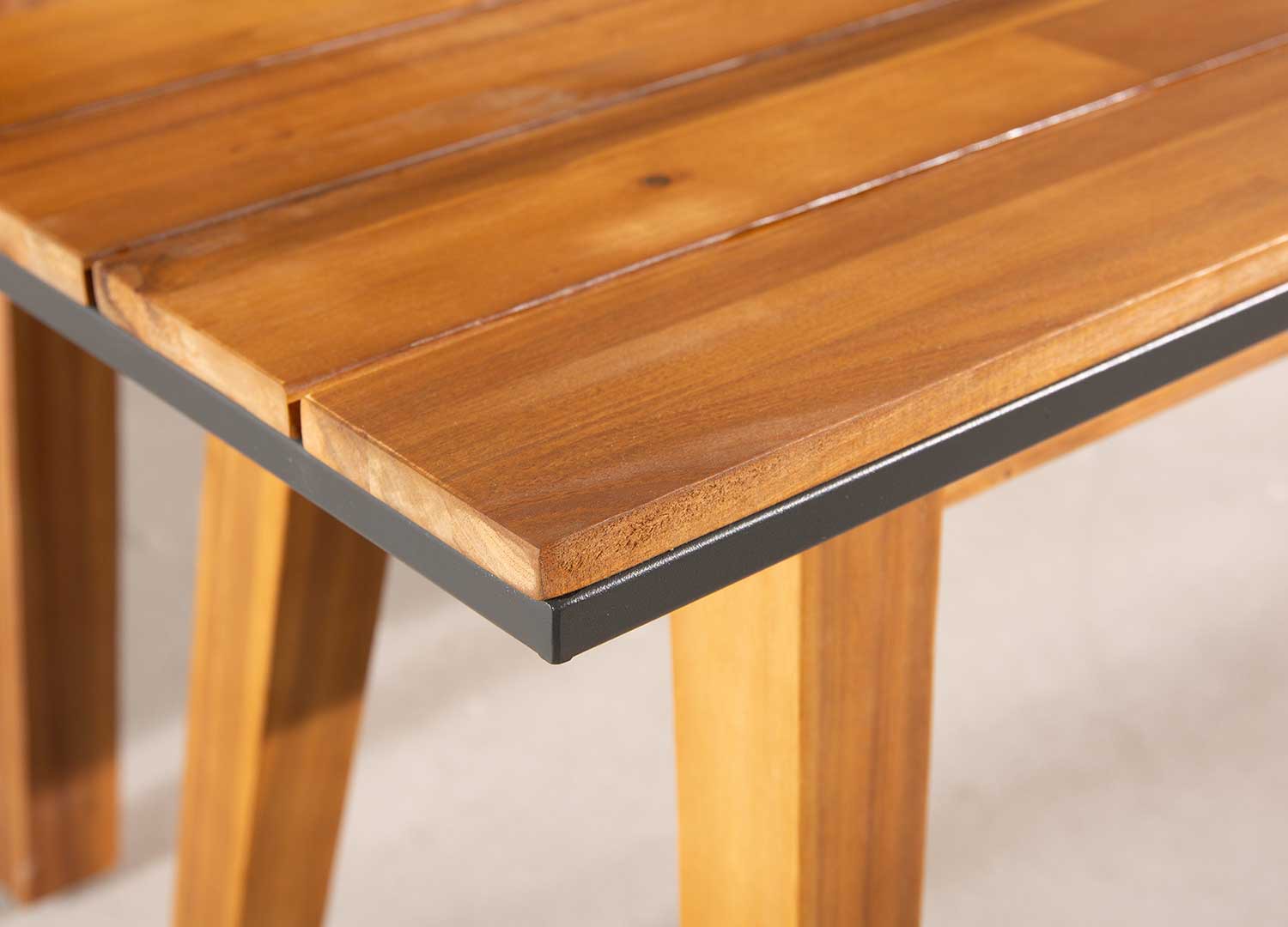 Banc de jardin en bois d'acacia 180 cm