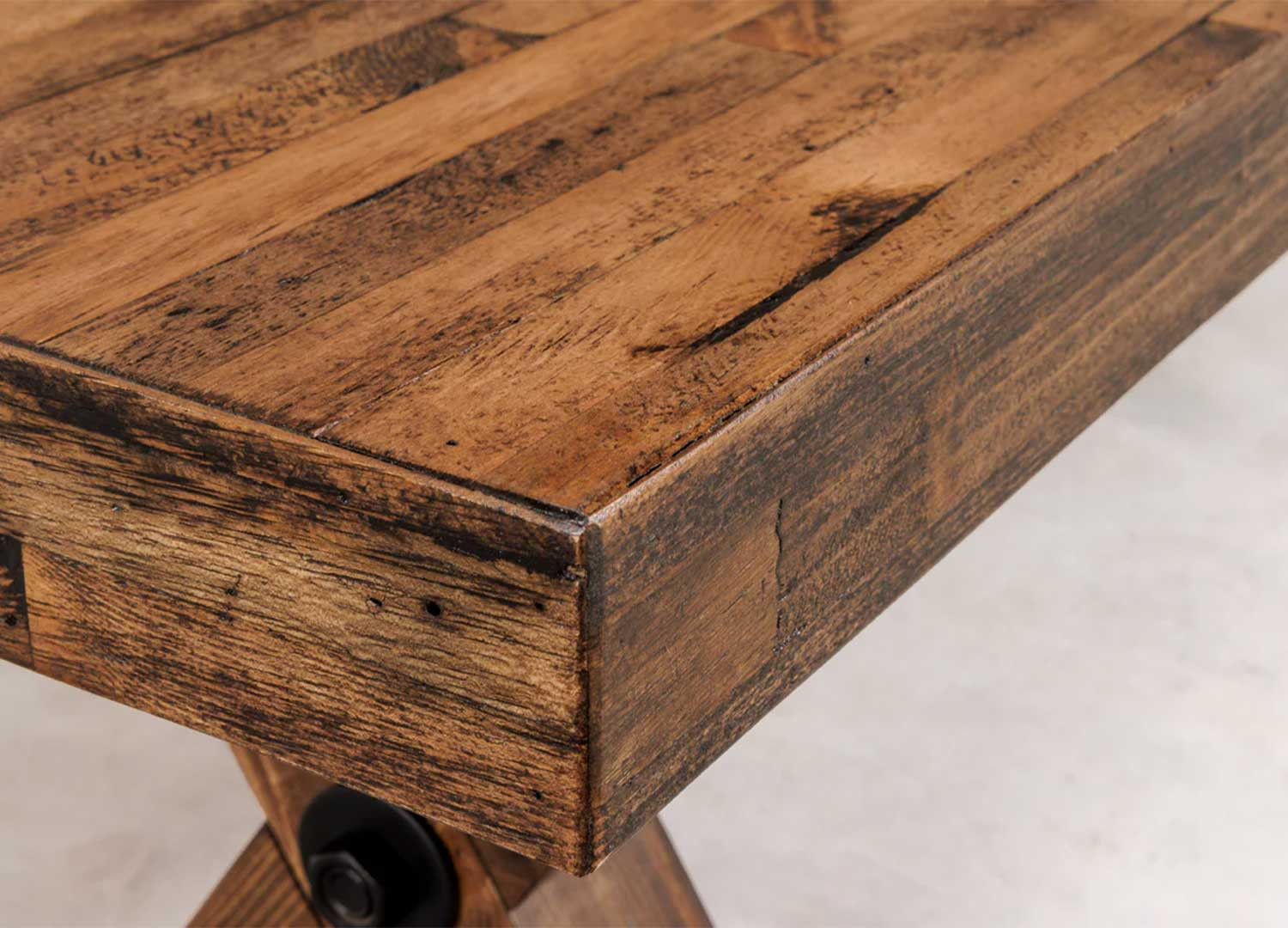 Banc de table en bois de pin Malaya