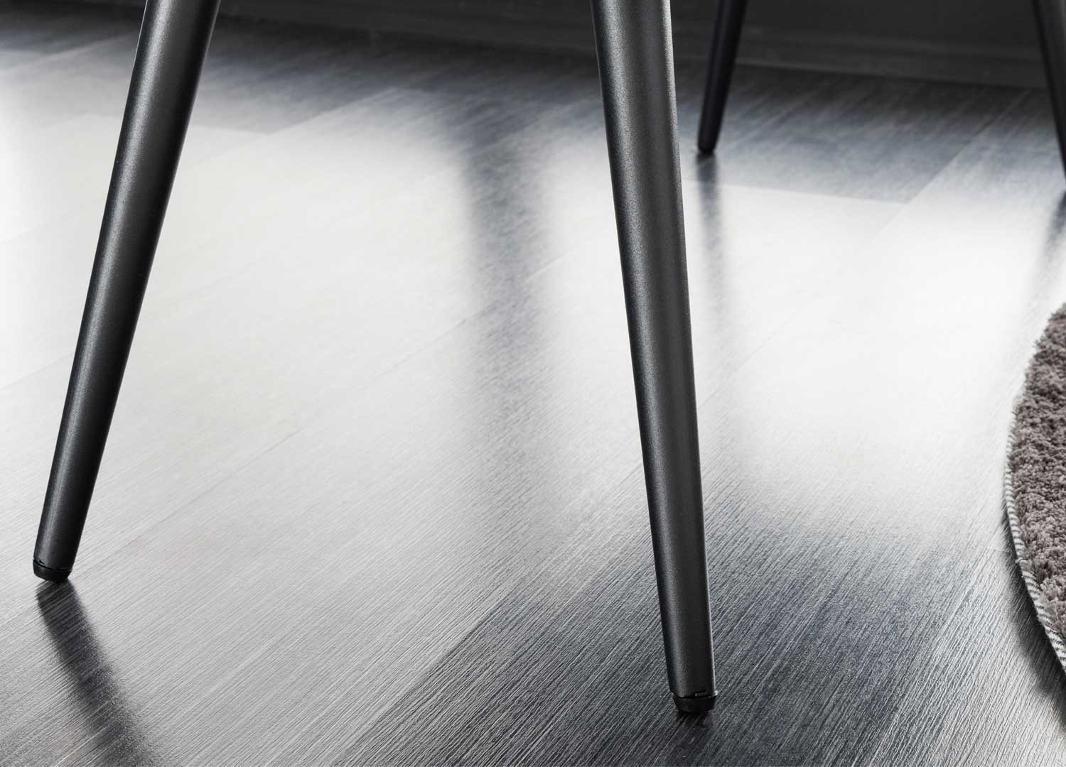 Banc en velours champagne 1m