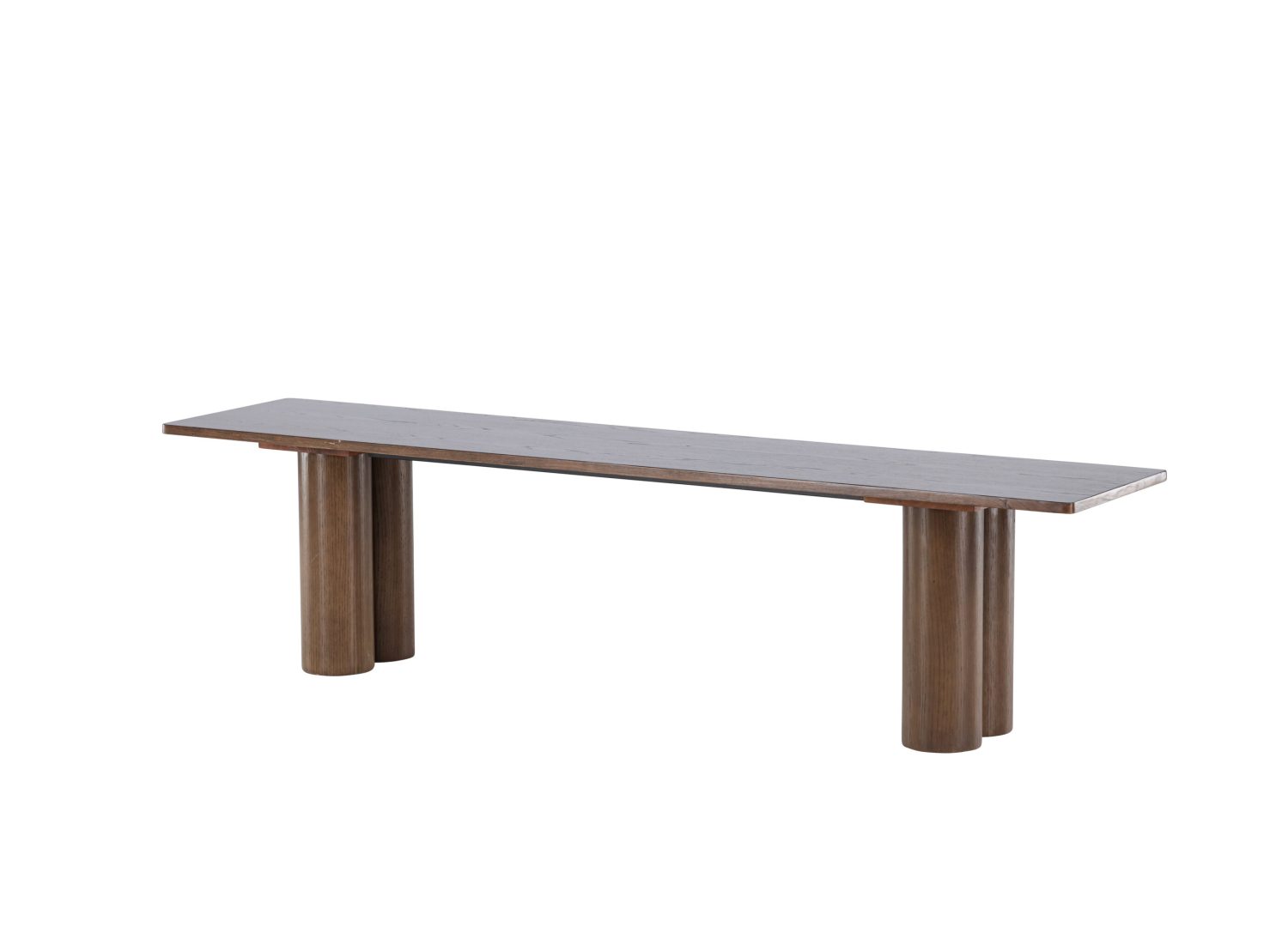 Banc de salle à manger Olivia MDF moka 180 cm vu sous un autre angle
