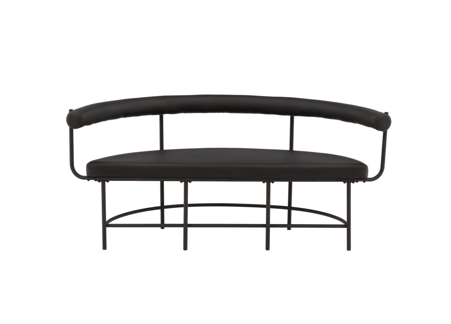 Vue détaillée du banc Stallhagen noir