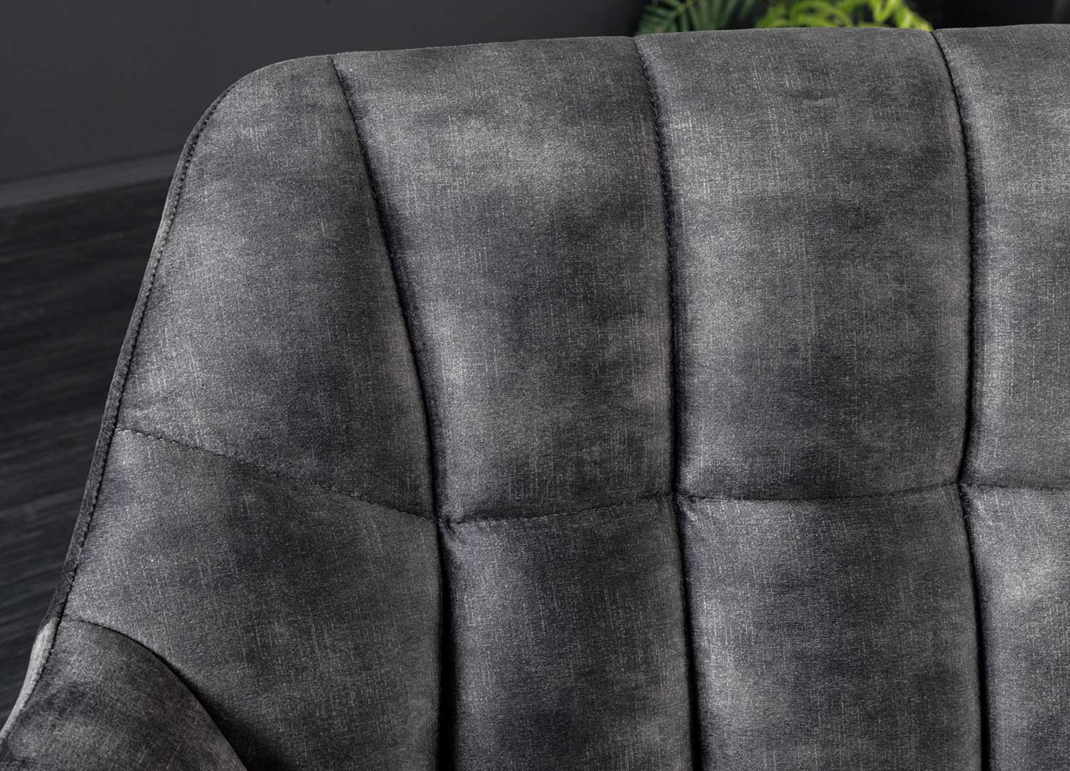 Banquette papillon 165 cm velours gris