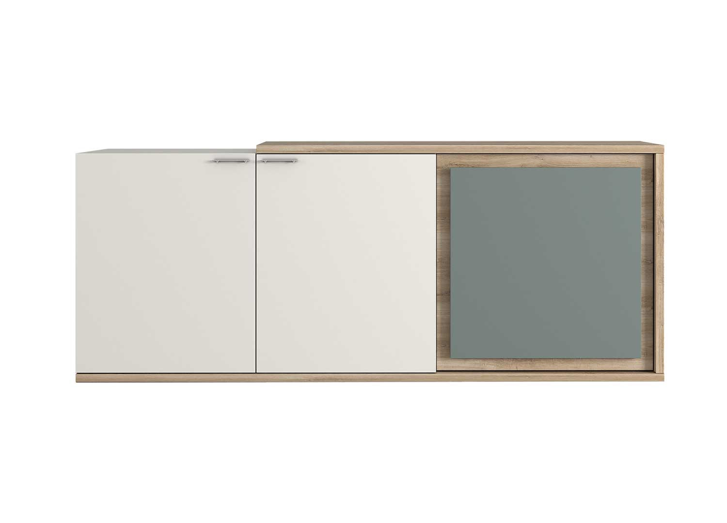 Buffet 3 portes 200 cm à LED Elska