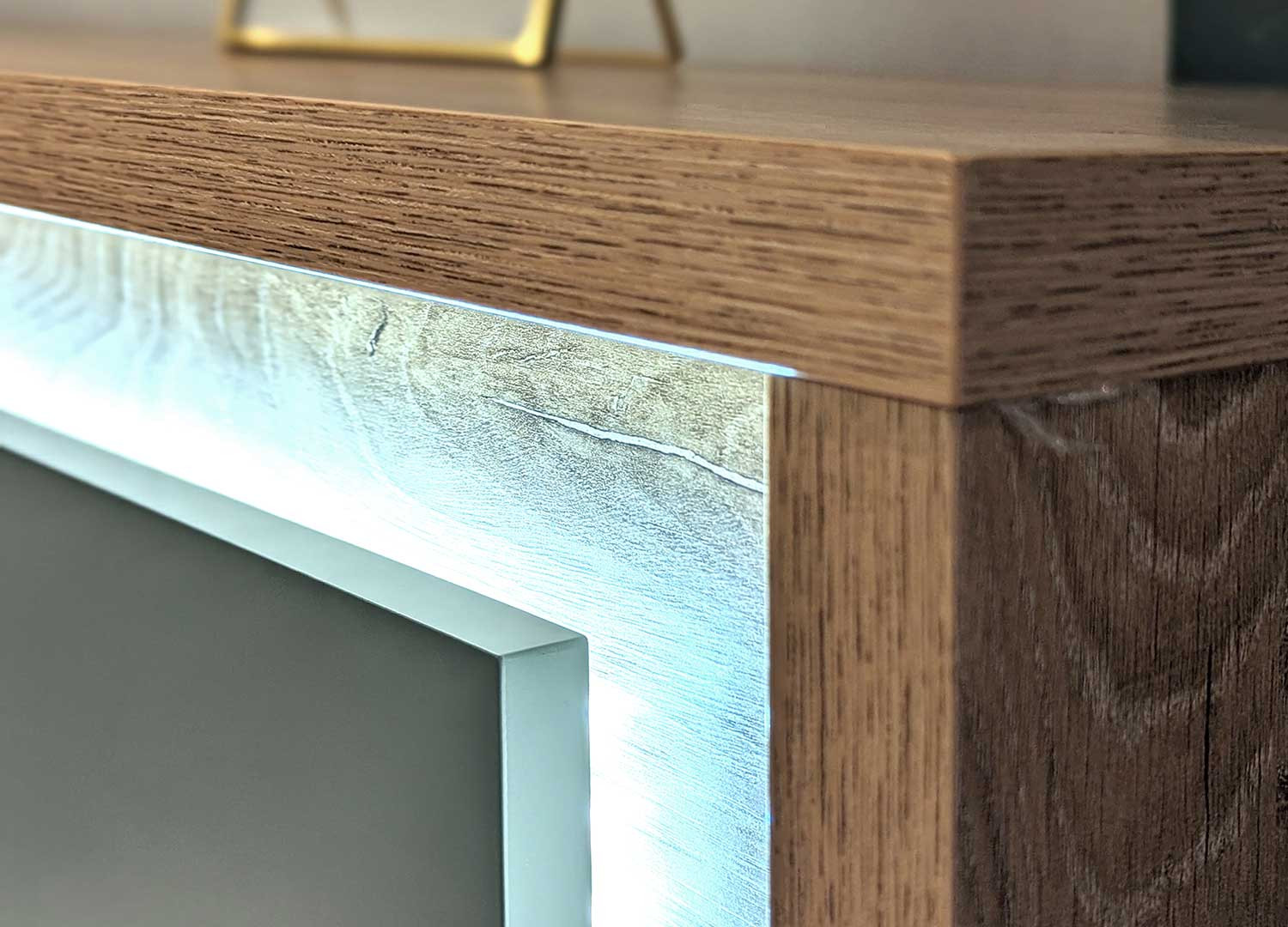 Buffet 3 portes 200 cm à LED Elska