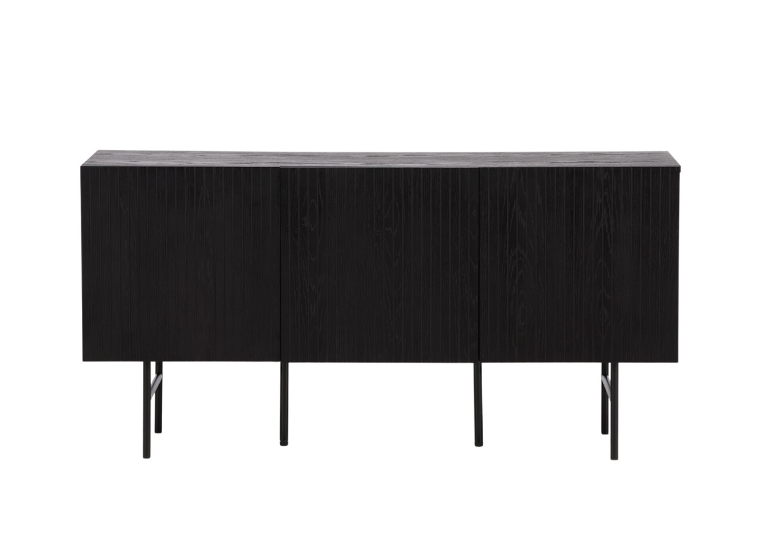 Buffet 3 portes noir bois contemporain