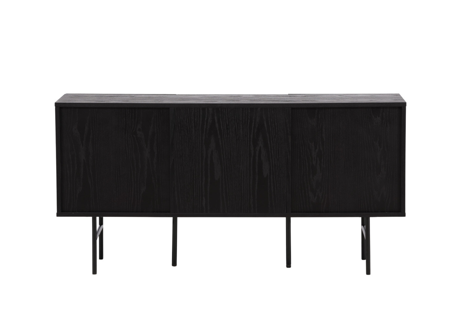 Buffet 3 portes noir bois contemporain
