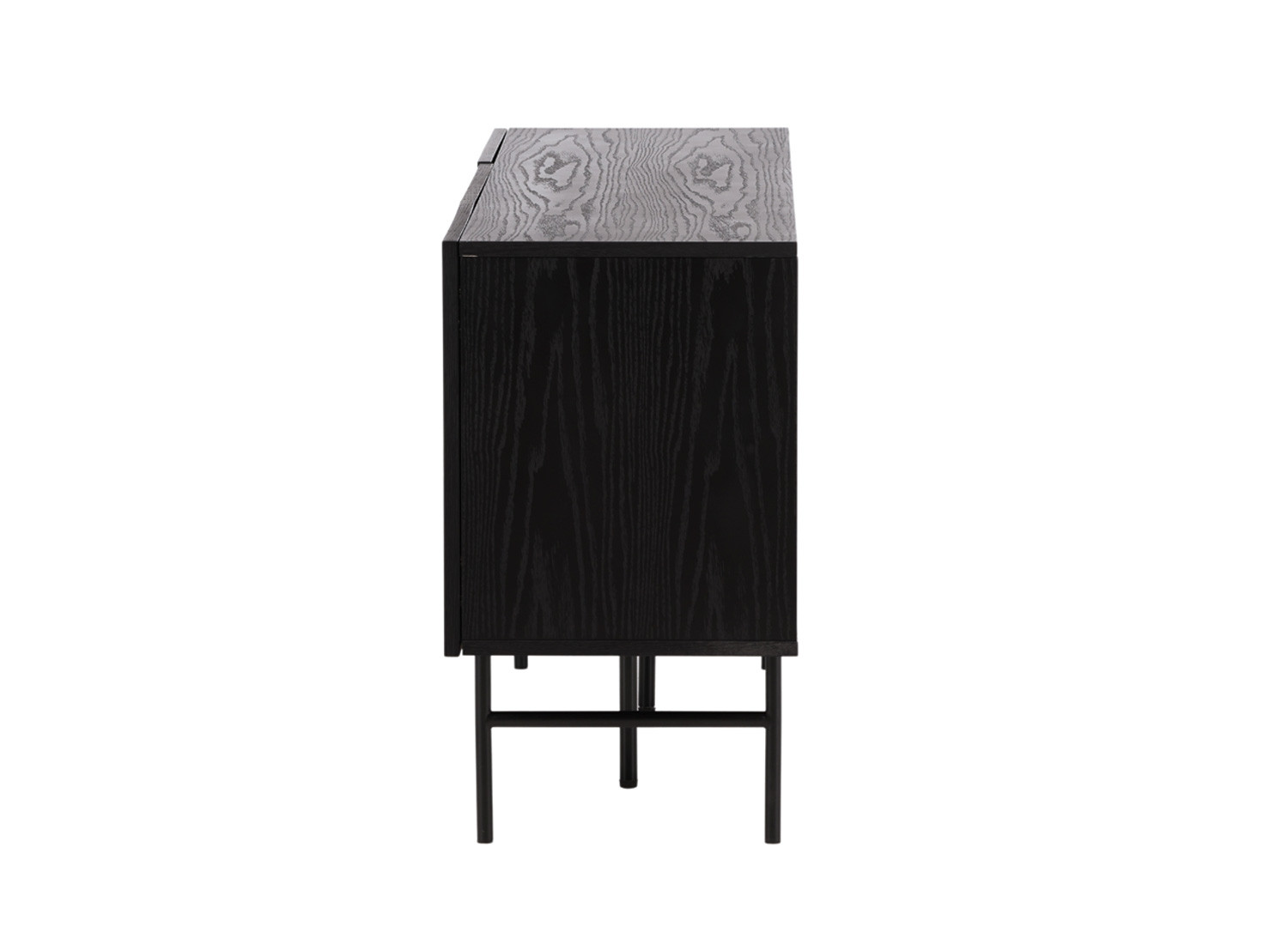 Buffet 3 portes noir bois contemporain