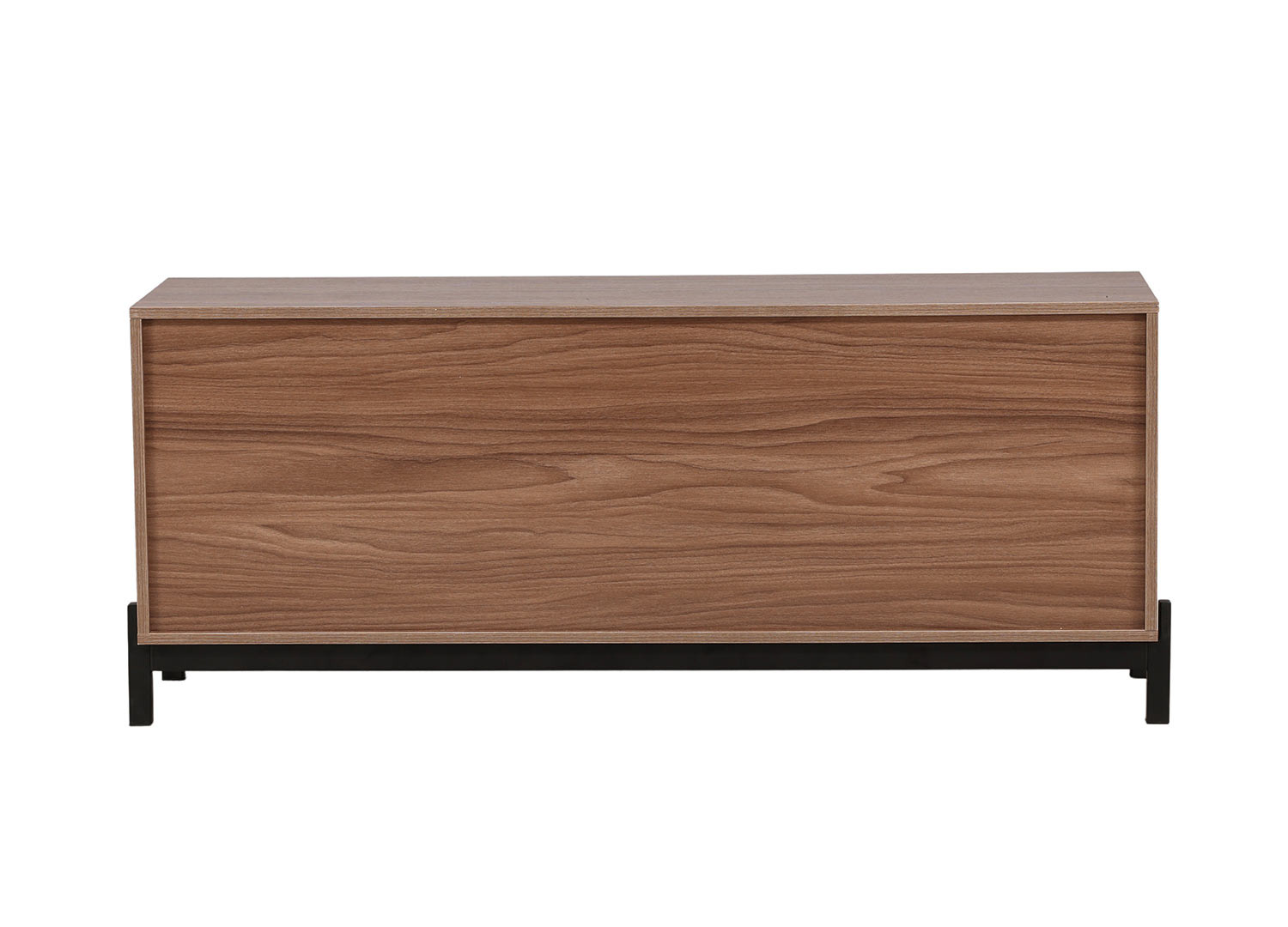 Buffet bas de rangement noyer 138 cm