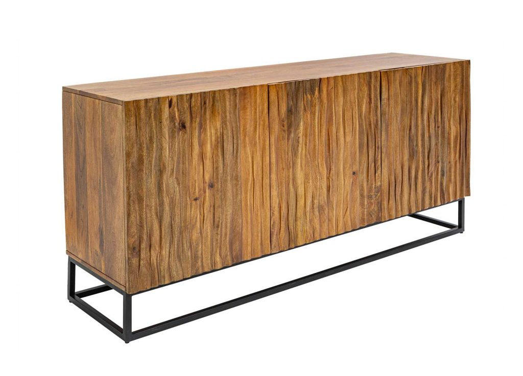 Buffet bois de manguier 160 cm 3 portes